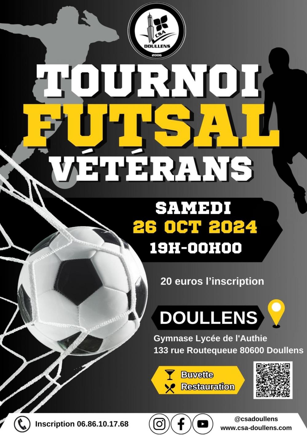 Tournoi futsal veterans doullens 26 10 24